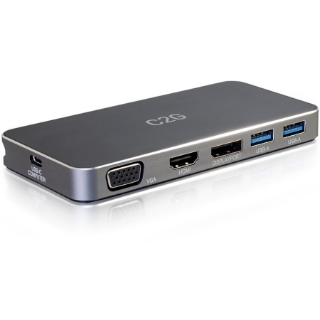 Picture of C2G Dual Monitor Docking Station - USB C to 4K HDMI, DIsplayPort & VGA