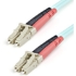 Picture of StarTech.com 1m Fiber Optic Cable - 10 Gb Aqua - Multimode Duplex 50/125 - LSZH - LC/LC - OM3 - LC to LC Fiber Patch Cable