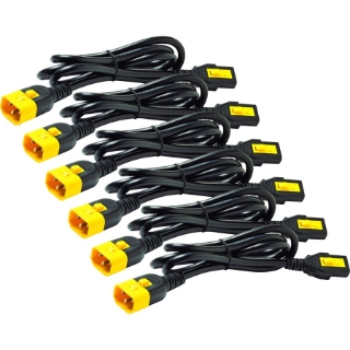 Picture of APC by Schneider Electric Power Cord Kit (6 EApo), Locking, C13 to C14, 1.8m