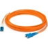 Picture of AddOn 4m LC (Male) to SC (Male) Orange OM1 Duplex Fiber OFNR (Riser-Rated) Patch Cable