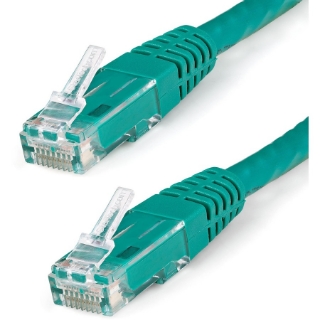 Picture of StarTech.com 2ft CAT6 Ethernet Cable - Green Molded Gigabit - 100W PoE UTP 650MHz - Category 6 Patch Cord UL Certified Wiring/TIA