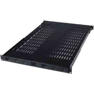 Picture of StarTech.com 1U Adjustable Mounting Depth Vented Rack Mount Shelf - 175lbs / 80kg