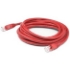 Picture of AddOn 25ft RJ-45 (Male) to RJ-45 (Male) Straight Red Cat6 UTP PVC Copper Patch Cable