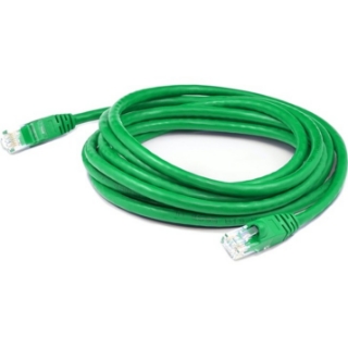 Picture of AddOn 7ft RJ-45 (Male) to RJ-45 (Male) Straight Green Cat6 UTP PVC Copper Patch Cable