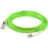 Picture of AddOn 25m LC (Male) to SC (Male) Straight Lime Green OM5 Duplex Fiber OFNR (Riser-Rated) Patch Cable