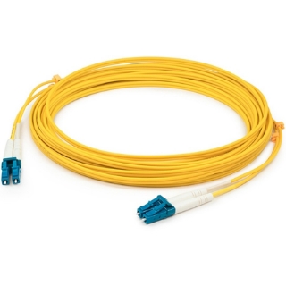 Picture of AddOn 25m LC (Male) to LC (Male) Yellow OS2 Duplex Fiber OFNR (Riser-Rated) Patch Cable