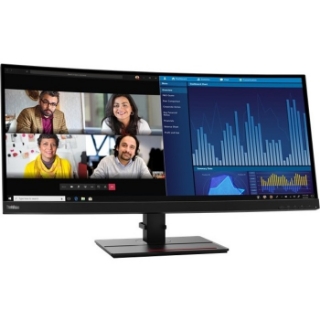 Picture of Lenovo ThinkVision P34W-20 34" UW-QHD Curved Screen WLED LCD Monitor - 21:9 - Raven Black