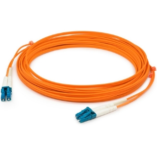 Picture of AddOn 1m LC (Male) to LC (Male) Orange OM1 Duplex Fiber OFNR (Riser-Rated) Patch Cable