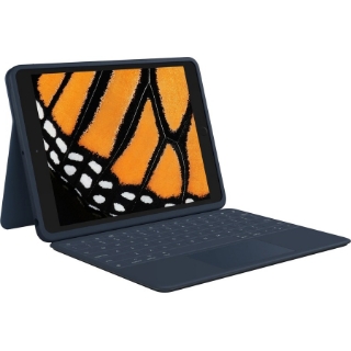 Picture of Logitech Rugged Combo 3 Rugged Keyboard/Cover Case Apple iPad (8th Generation), iPad (7th Generation) Tablet - Blue