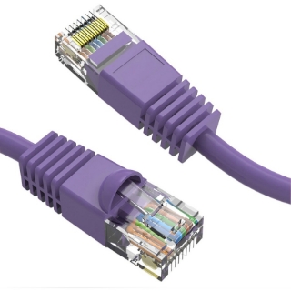 Picture of Axiom 2FT CAT6 550mhz Patch Cable Molded Boot (Purple)