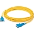 Picture of AddOn 14m SC (Male) to SC (Male) Straight Yellow OS2 Duplex LSZH Fiber Patch Cable