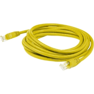 Picture of AddOn 2m RJ-45 (Male) to RJ-45 (Male) Yellow Cat6 STP Plenum-Rated Copper Patch Cable