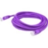 Picture of AddOn 12ft RJ-45 (Male) to RJ-45 (Male) Purple Cat6 Straight Shielded Twisted Pair PVC Copper Patch Cable