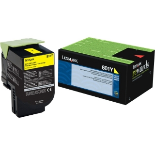 Picture of Lexmark Unison 801Y Toner Cartridge