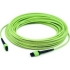 Picture of AddOn 10m MPO-16 (Female) to MPO-16 (Female) 12-Strand Lime Green OM5 Crossover Fiber OFNR (Riser-Rated) Patch Cable