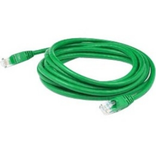 Picture of AddOn 30ft RJ-45 (Male) to RJ-45 (Male) Straight Green Cat6A UTP PVC Copper Patch Cable