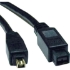 Picture of Tripp Lite 6ft Hi-Speed FireWire IEEE Cable-800Mbps with Gold Plated Connectors 9pin/4pin M/M 6'