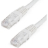 Picture of StarTech.com 100ft CAT6 Ethernet Cable - White Molded Gigabit - 100W PoE UTP 650MHz - Category 6 Patch Cord UL Certified Wiring/TIA