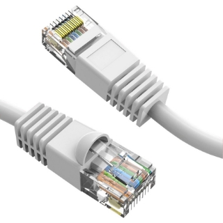 Picture of Axiom 9FT CAT6 UTP 550mhz Patch Cable Snagless Molded Boot (White)