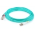 Picture of AddOn 49m LC (Male) to SC (Male) Straight Aqua OM4 Duplex Plenum Fiber Patch Cable