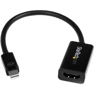 Picture of StarTech.com Mini DisplayPort to HDMI 4K Audio / Video Converter - mDP 1.2 to HDMI Active Adapter for UltraBook / Laptop - 4K @ 30 Hz - Black