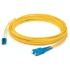 Picture of AddOn 18m LC (Male) to SC (Male) Straight Yellow OS2 Duplex Plenum Fiber Patch Cable