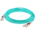 Picture of AddOn 37m SC (Male) to SC (Male) Straight Aqua OM4 Duplex Plenum Fiber Patch Cable