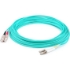 Picture of AddOn 82m LC (Male) to SC (Male) Straight Aqua OM4 Duplex LSZH Fiber Patch Cable