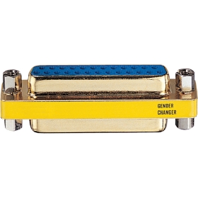 Picture of Tripp Lite Compact Gold DB25 Gender Changer Adapter Connector DB25 F/F