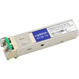 Picture of AddOn Cisco DWDM-SFP-4772-120 Compatible TAA Compliant 1000Base-DWDM 100GHz SFP Transceiver (SMF, 1547.72nm, 120km, LC, DOM)