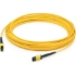 Picture of AddOn 3m MPO (Male) to MPO (Male) 12-Strand Yellow OS2 Straight Fiber OFNR (Riser-Rated) Patch Cable