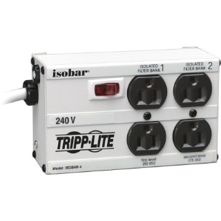 Picture of Tripp Lite Isobar Surge Protector Metal 230V 4 Outlet 1.8M Cord 330 Joules