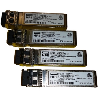 Picture of HPE MSA 16Gb Short Wave Fibre Channel SFP+ 4-pack Transceiver