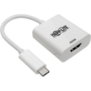 Picture of Tripp Lite USB C to HDMI 4K Adapter Converter USB Type C 3.1 M/F White 6in