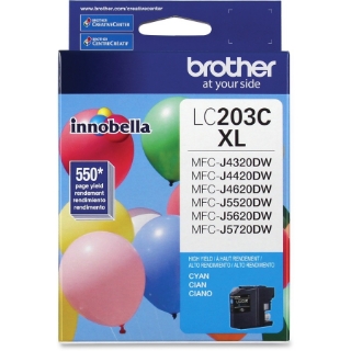 Picture of Brother Genuine Innobella LC203C High Yield Cyan Ink Cartridge