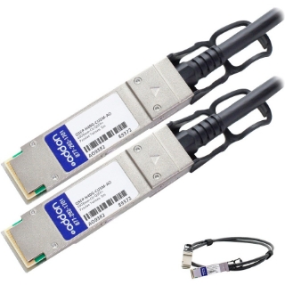 Picture of AddOn Cisco QSFP-H40G-CU5M Compatible TAA Compliant 40GBase-CU QSFP+ to QSFP+ Direct Attach Cable (Passive Twinax, 5m)