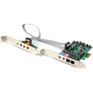 Picture of StarTech.com 7.1 Channel Sound Card - PCI Express - 24-bit - 192KHz