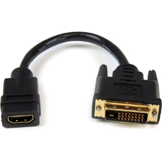 Picture of StarTech.com 8in HDMI&reg; to DVI-D Video Cable Adapter - HDMI Female to DVI Male