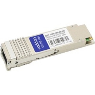 Picture of AddOn Arista Networks QSFP-100G-SR4 Compatible TAA Compliant 100GBase-SR4 QSFP28 Transceiver (MMF, 850nm, 100m, MPO, DOM)