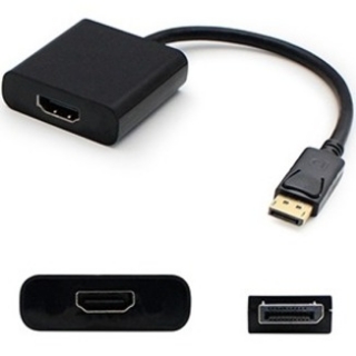 Picture of HP QK108AV Compatible DisplayPort 1.2 Male to HDMI 1.3 Female Black Adapter Which Requires DP++ For Resolution Up to 2560x1600 (WQXGA)