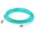 Picture of AddOn 3m LC (Male) to LC (Male) Straight Aqua OM4 Duplex Plenum Fiber Patch Cable