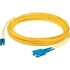 Picture of AddOn 5m LC (Male) to SC (Male) Yellow OS2 Duplex Fiber TAA Compliant OFNR (Riser-Rated) Patch Cable