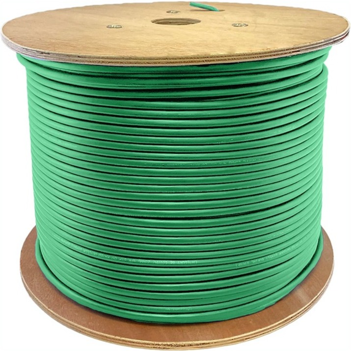 Transource SEWP. AddOn 1000ft NonTerminated Green Cat6A UTP Plenum