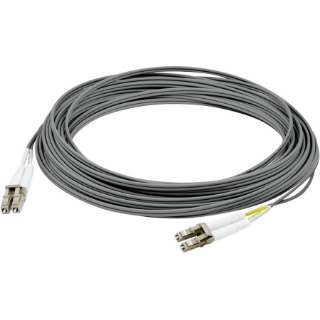 Picture of AddOn 2m LC (Male) to LC (Male) Gray OS2 Duplex Fiber OFNR (Riser-Rated) Patch Cable