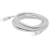 Picture of AddOn 200ft RJ-45 (Male) to RJ-45 (Male) White Cat6A UTP PVC Copper Patch Cable