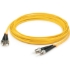 Picture of AddOn 5m ST (Male) to ST (Male) Yellow OS2 Duplex Fiber OFNR (Riser-Rated) Patch Cable