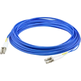 Picture of AddOn 10m LC (Male) to LC (Male) Straight Blue OM2 Duplex Plenum Fiber Patch Cable