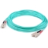 Picture of AddOn 3m SC (Male) to SC (Male) Straight Aqua OM4 Duplex Plenum Fiber Patch Cable