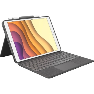 Picture of Logitech Combo Touch Keyboard/Cover Case for 10.5" Apple iPad Air (3rd Generation), iPad Pro Tablet - Graphite