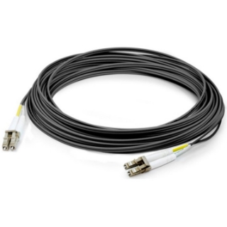 Picture of AddOn 1m LC (Male) to LC (Male) Black OM1 Duplex Fiber OFNR (Riser-Rated) Patch Cable